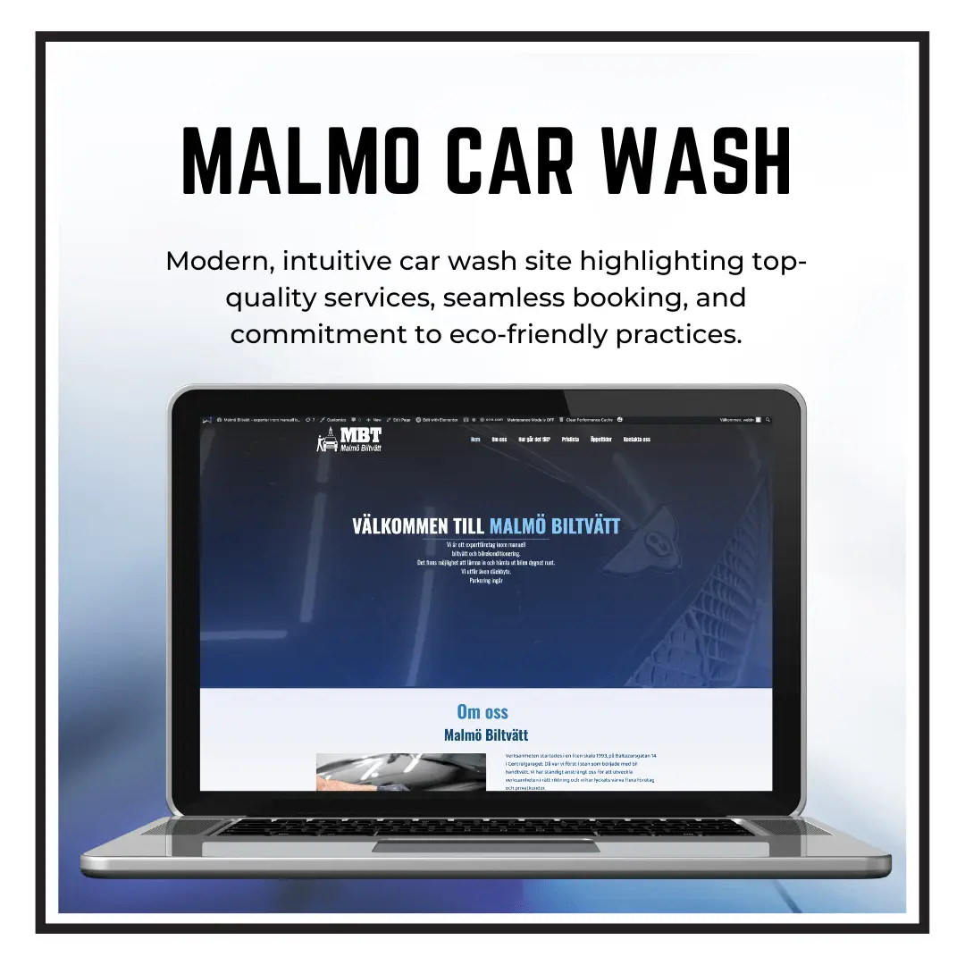Malmo-Car-Wash-WebWyb Digital Solutions - Web Dev & Digital Marketing Service